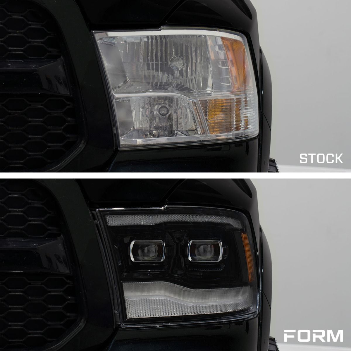 2019-2024 Ram 1500 Classic LED Projector Headlights (pair)