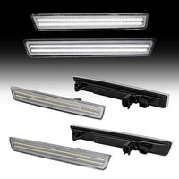 2015–2024 Dodge Challenger clear white LED side markers installed on vehicle side profile Auto Addict USA