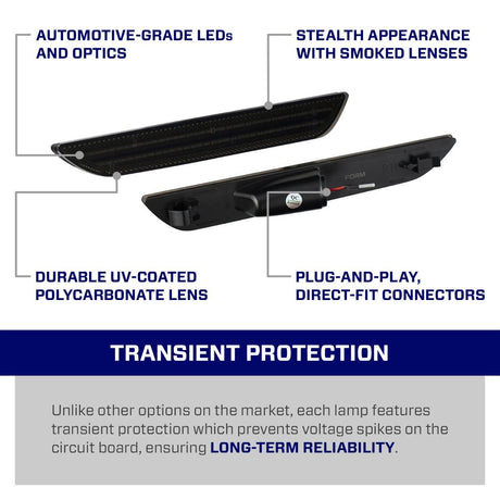2015-2023 Ford Mustang LED Sidemarkers (pair)