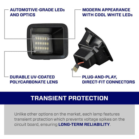 2017-2024 Ford Super Duty LED License Plate Lights (pair)