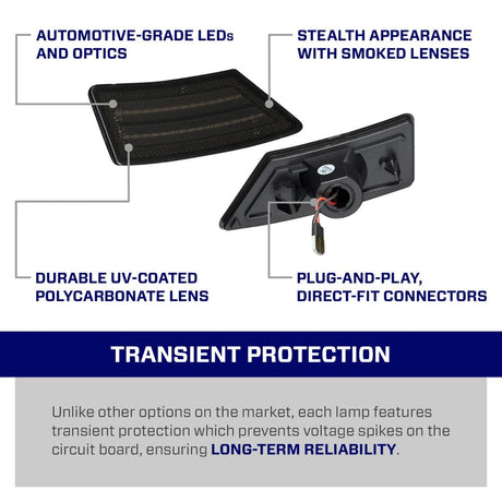 2019-2023 Ford Ranger LED Sidemarkers (pair)