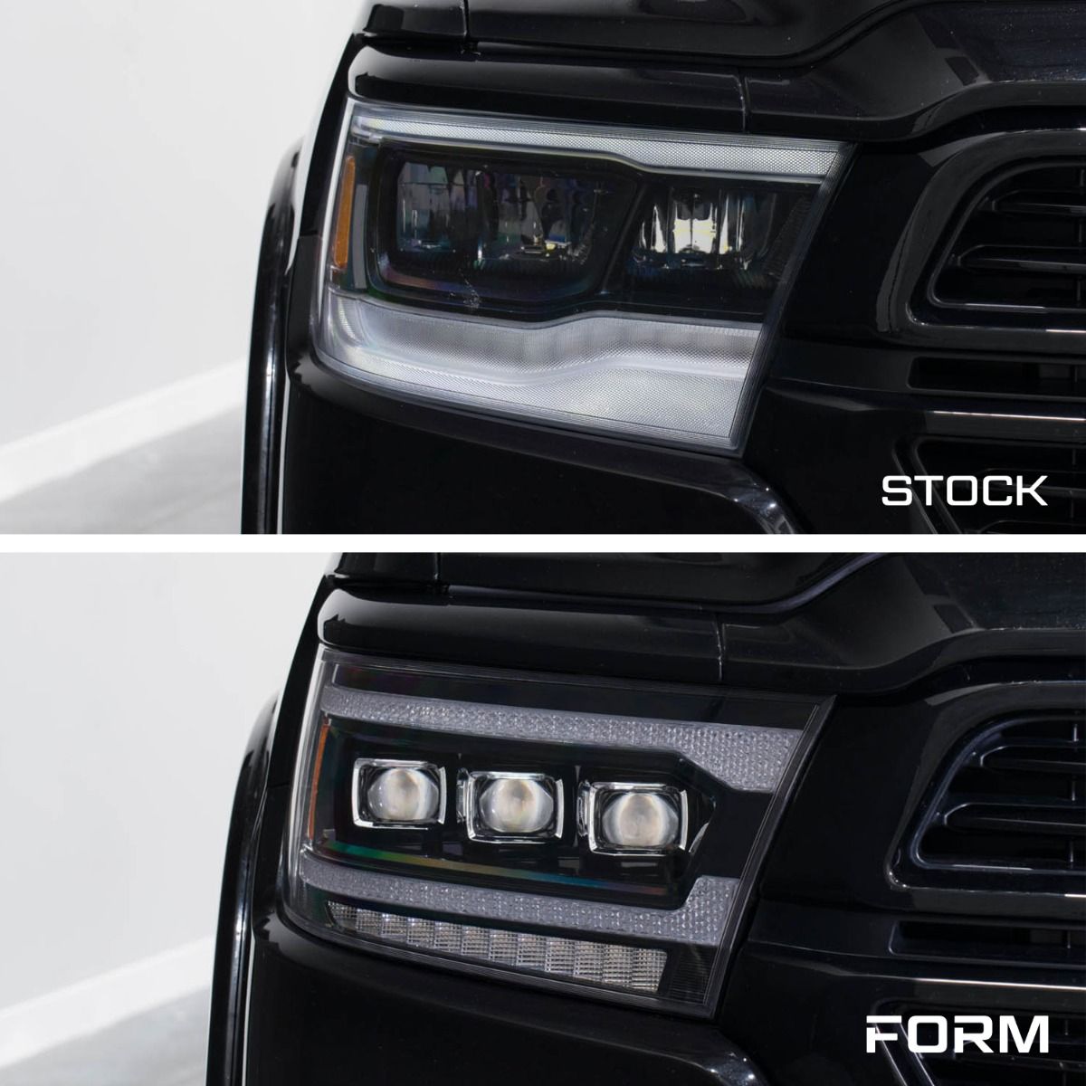 2019-2024 Ram 1500 Sequential LED Projector Headlights (pair)