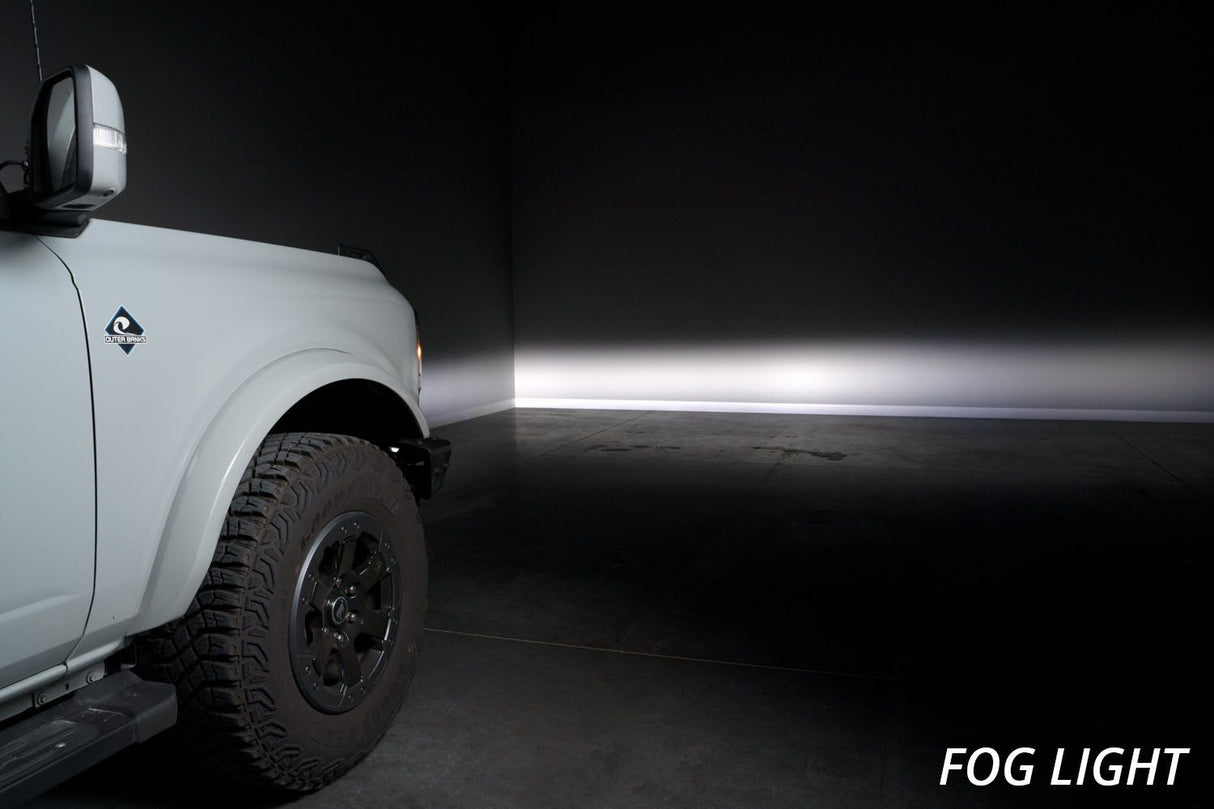 Stage Series Fog Pocket Kit for 2021-2025 Ford Bronco (w/ Steel Bumper)