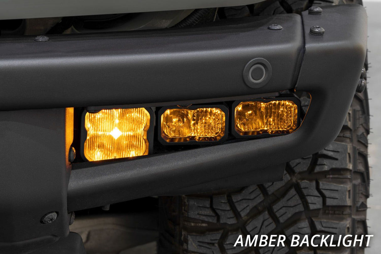 Stage Series Fog Pocket Kit for 2021-2025 Ford Bronco (w/ Steel Bumper)