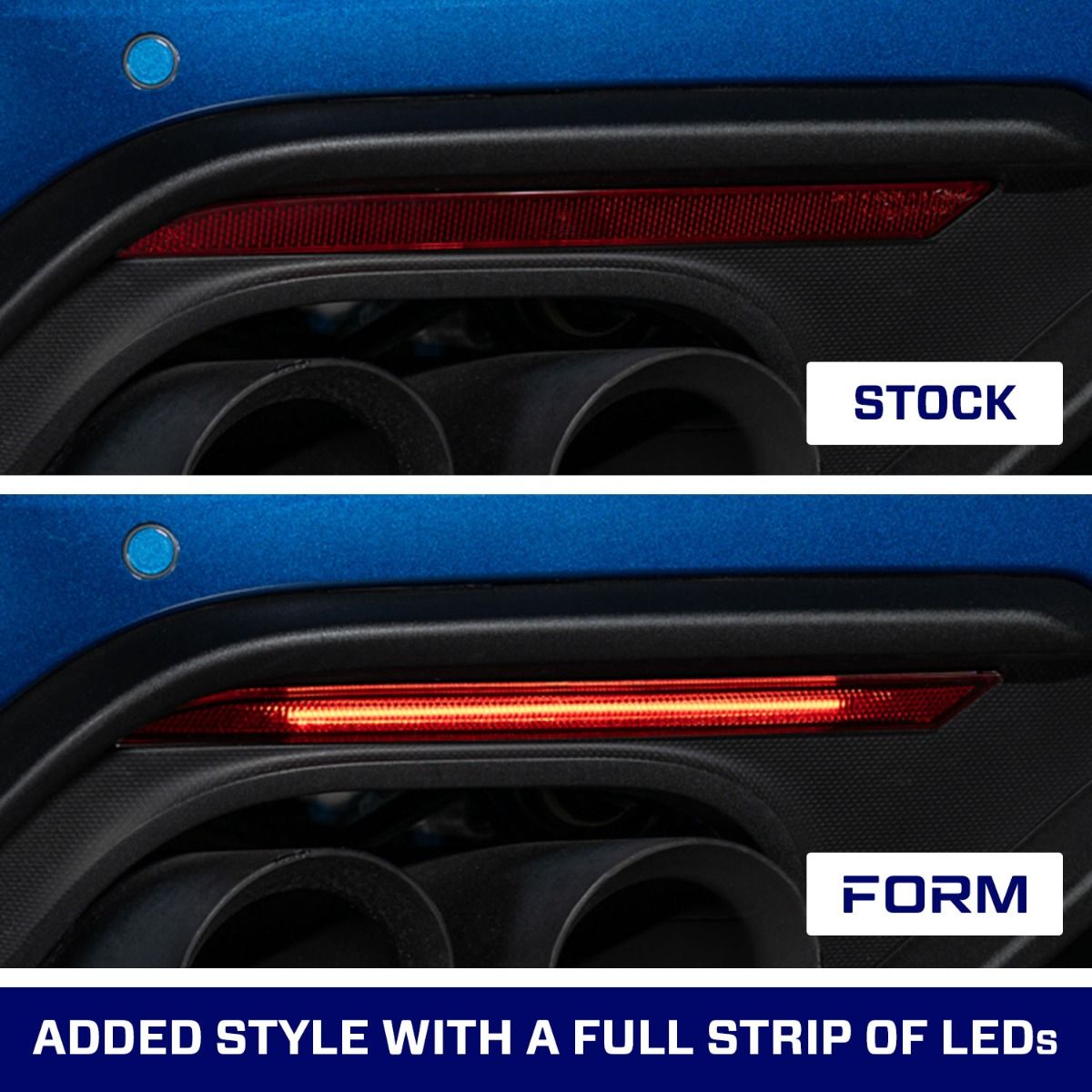 2018-2023 Ford Mustang LED Rear Reflectors (pair)