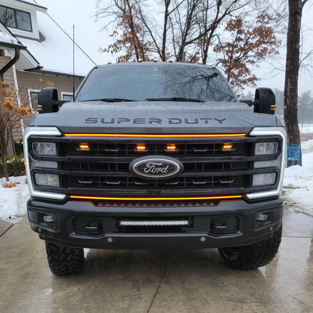 2023-2026 Ford Super Duty “Ghost” LED Grille Light Kit – F-250/F-350/F-450/F-550