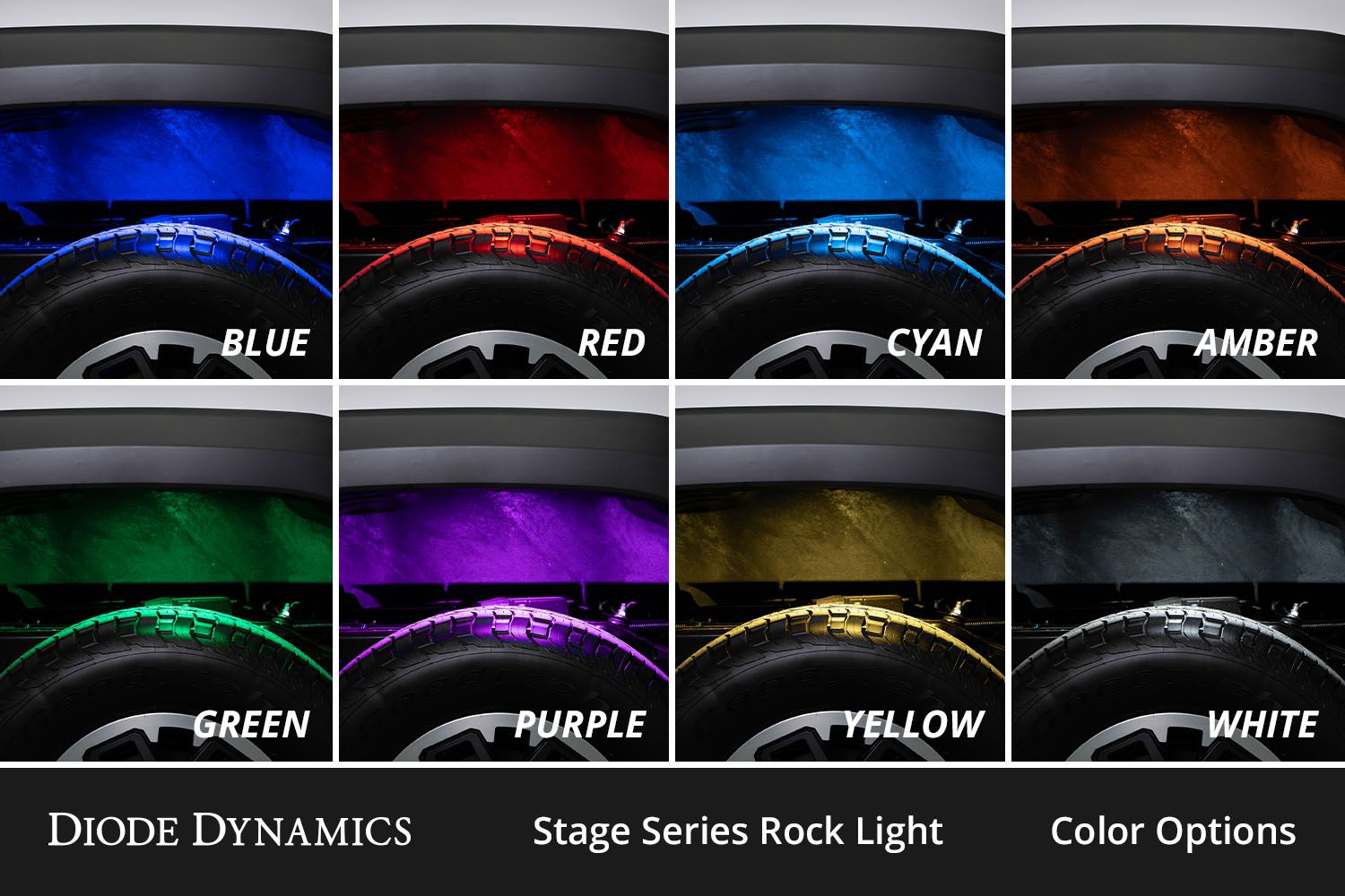 Stage Series RGBW LED Rock Light Kit (8-pack)