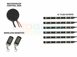 Advanced Ice Blue LED Mini Motorcycle Lighting Kit