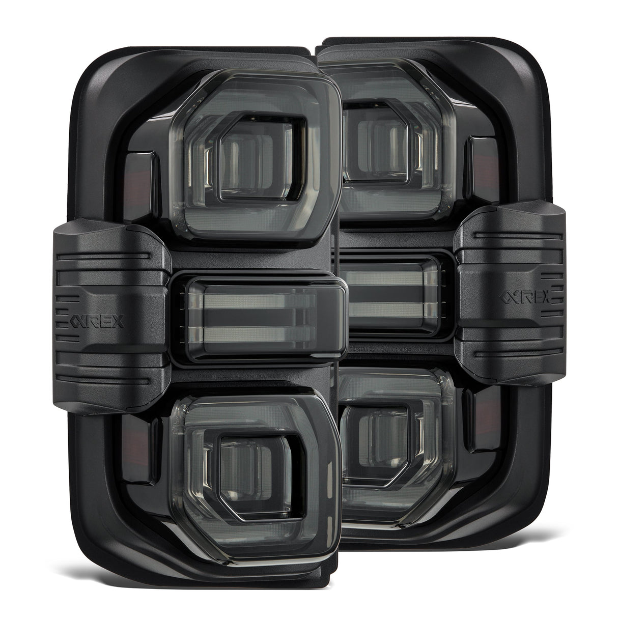 PRE-ORDER: 21-25 Ford Bronco NOVA-Series Prismatic LED Tail Lights Alpha-Black (ETA late Jul)