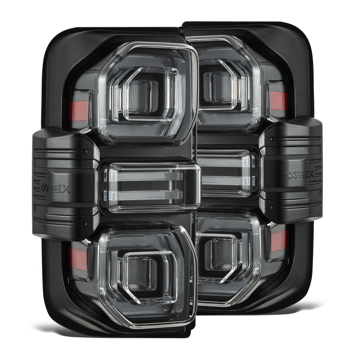 PRE-ORDER: 21-25 Ford Bronco NOVA-Series Prismatic LED Tail Lights Black (ETA late Jul)