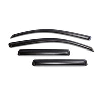 Color-matched low-profile rain guards painted to factory paint code