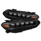 22-25 Honda Civic NOVA-Series LED Projector Headlights Alpha-Black