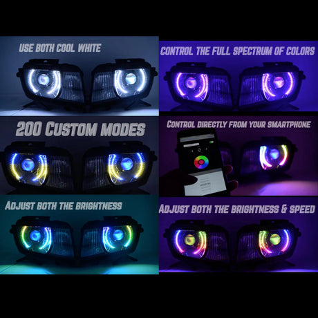 Chevrolet Camaro Headlight Multicolor Halo Kit (2010-2013)
