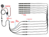 Advanced Red LED Mini Motorcycle Lighting Kit