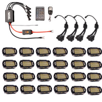 Pure White 144 LED Plug & Play Blazing Rock Light Kit
