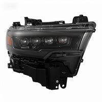 25-26 Ram 1500 NOVA-Series LED Projector Headlights Alpha-Black