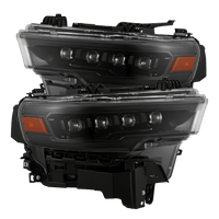 25-26 Ram 1500 NOVA-Series LED Projector Headlights Alpha-Black