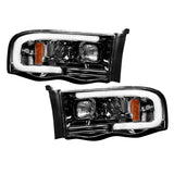 Dodge RAM 1500/2500/3500 02-05 Projector Headlights OLED Halos & DRL in Smoked/Black