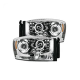 Dodge RAM 2500/3500 06-09 Projector Headlights CCFL Halos & DRL in Clear/Chrome