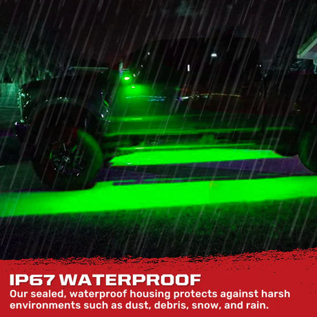 Ford F-150 SVT Raptor 17-20 Ultra High Power LED Mirror/Puddle Lights - GREEN