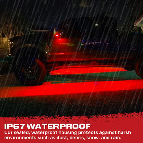 Ford Super Duty 17-25 Ultra High Power LED Mirror / Puddle Lights - RED