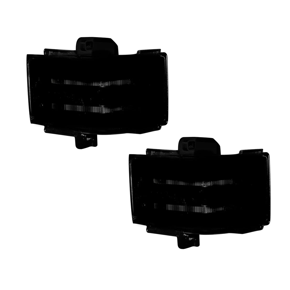 Ford F250/F350/F450 17-24 Super Duty Side Mirror Lenses LED Smoked