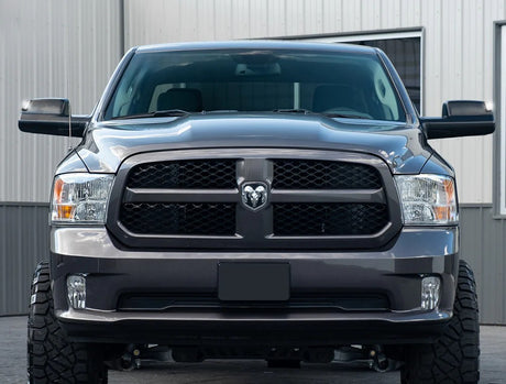 Dodge 21-24 RAM 1500 Corner Side Tow Mirror Turn Signal & Running Light (2-Piece Set) with Amber LED Turn Signals & White LED Running Lights - Smoked Lens