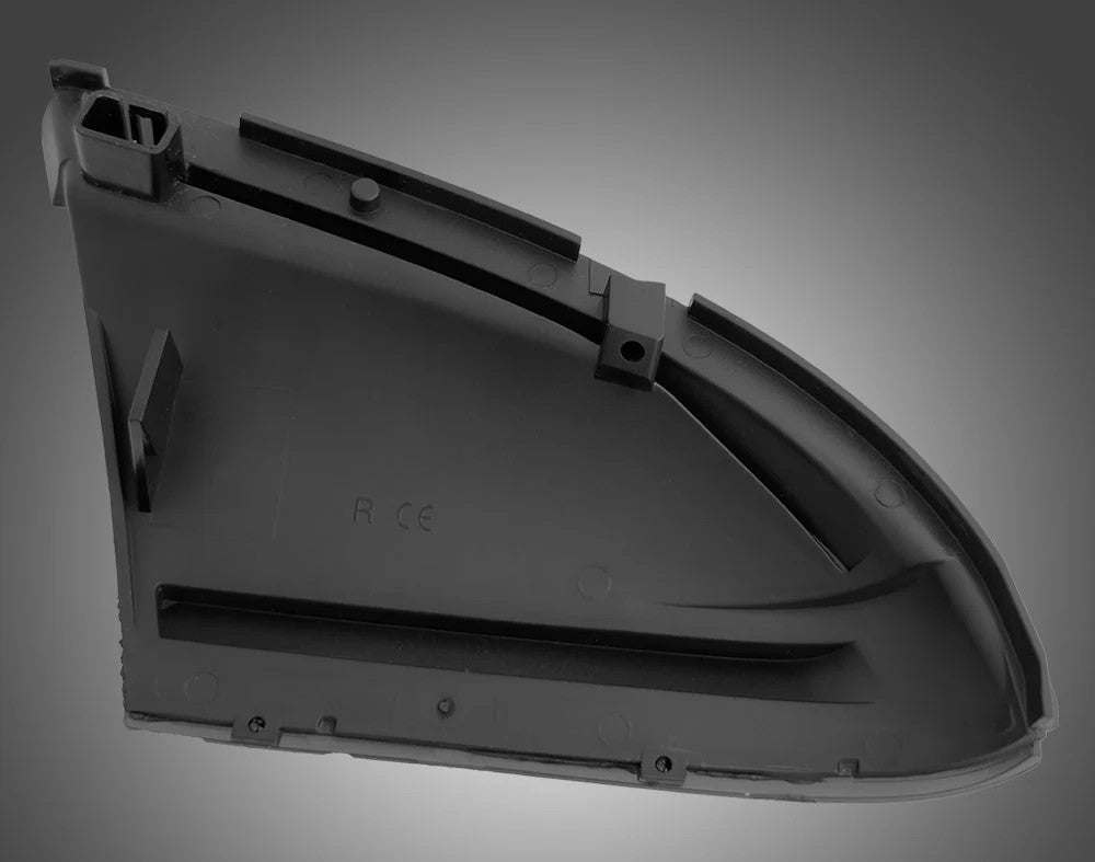 Dodge 10-18 RAM 2500/3500 Side Mirror Lights (2-PC Set) High Power LED White Running Lights, Puddle Lights & Scanning Amber Turn Signals - Smoked Lens