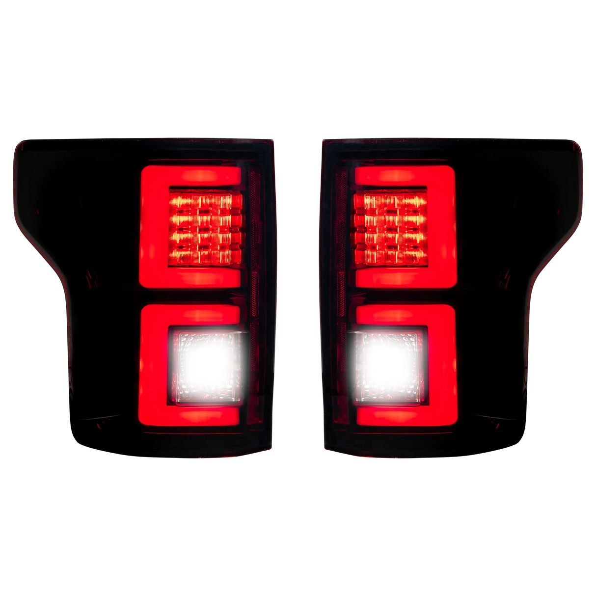 Ford F150 18-20 OLED Tail Lights in Dark Red Smoked