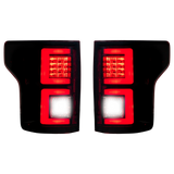 Ford F150 18-20 OLED Tail Lights in Dark Red Smoked