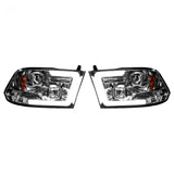 Dodge RAM 1500 09-23 Classic Body Projector Headlights OLED Halos & DRL in Clear/Chrome