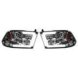 Dodge RAM 2500/3500 10-18 Projector Headlights OLED Halos & DRL in Clear/Chrome