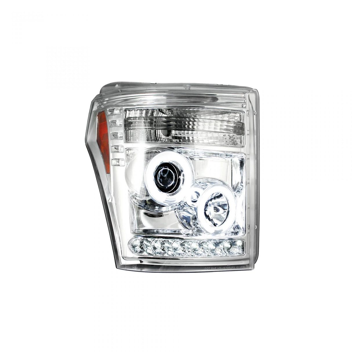 Ford Super Duty F250/350/450/550 11-16 Projector Headlights CCFL Halos & DRL Clear/Chrome