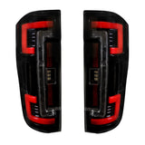 Ford Super Duty F250/350/450/550 17-19 (Replaces OEM LED) Tail Lights OLED in Smoked