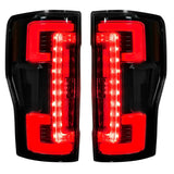 Ford Super Duty 17-19 (Replaces OEM LED) Tail Lights OLED in Dark Red Smoked