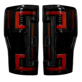 Ford Super Duty F250/350/450/550 17-19 (Replaces OEM LED) Tail Lights OLED in Smoked