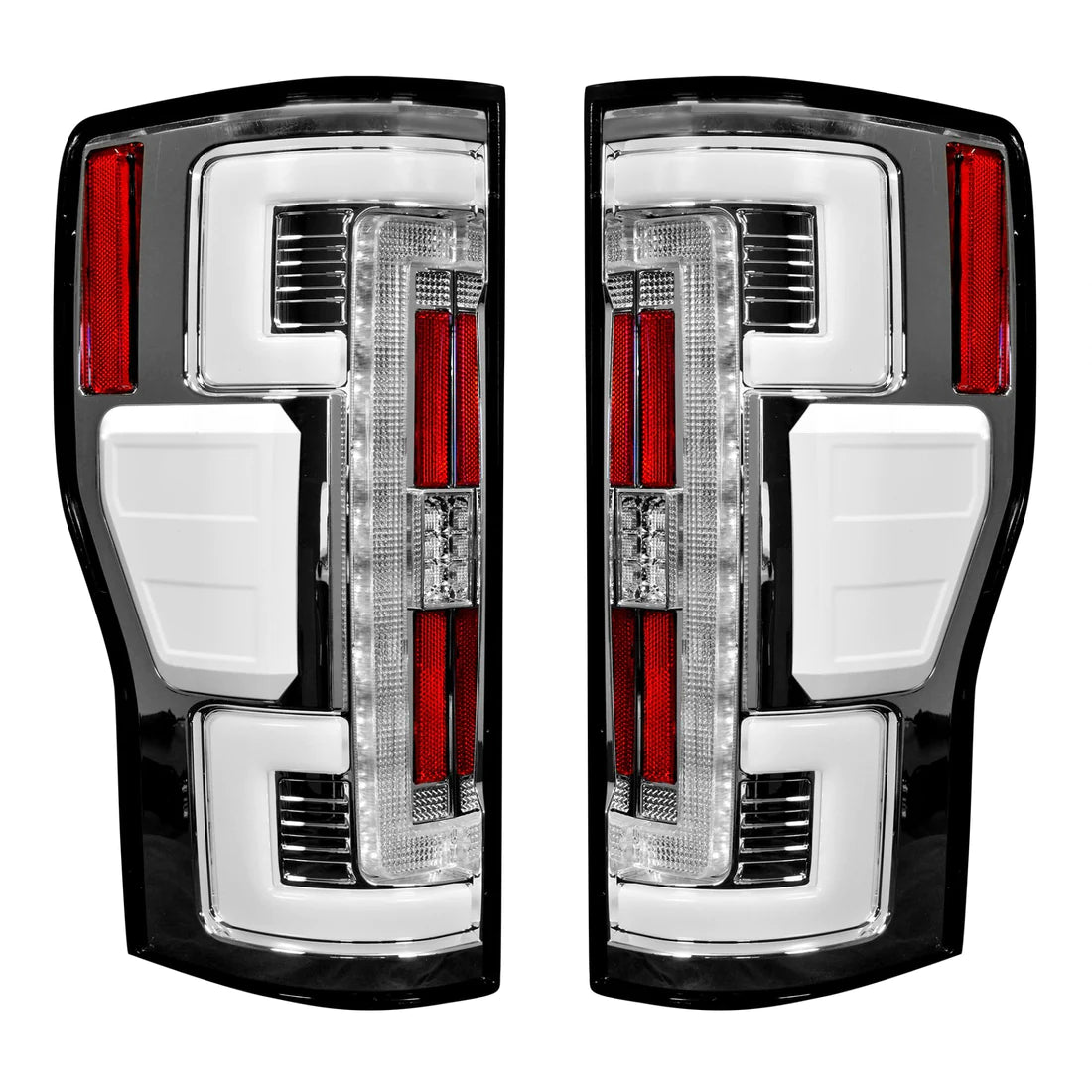 Ford Super Duty F250/350/450/550 17-19 (Replaces OEM LED) Tail Lights OLED in Clear