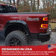 Dodge RAM 2500/3500 19-24 Ultra Bright OLED Tail Lights w/ Scanning Amber Turn Signals (Replaces OEM Halogen Tail Lights Only) - Multiple Lens