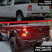 Dodge RAM 2500/3500 19-24 Ultra Bright OLED Tail Lights w/ Scanning Amber Turn Signals (Replaces OEM Halogen Tail Lights Only) - Multiple Lens
