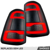 Dodge RAM 2500/3500 19-24 Ultra Bright OLED Tail Lights w/ Scanning Red Turn Signals (Replaces OEM LED Tail Lights Only with BLIS) - Multiple Lens