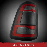 Dodge RAM 2500/3500 19-24 Ultra Bright OLED Tail Lights w/ Scanning Red Turn Signals (Replaces OEM LED Tail Lights Only with BLIS) - Multiple Lens