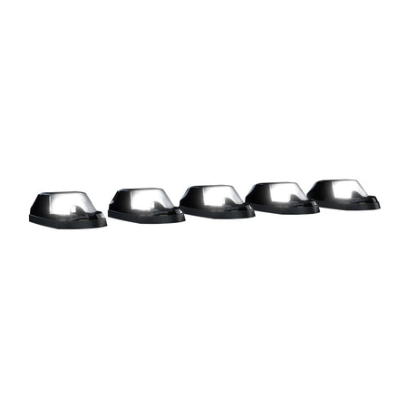 Ford Super Duty 17-22 (5-Piece Set) Cab Roof Light Kit in White High-Power LED with Smoked Lens (OPEN BOX)