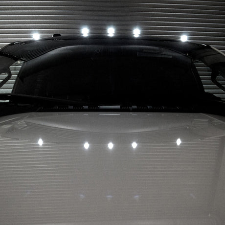 Ford Super Duty 17-22 (5-Piece Set) Cab Roof Light Kit in White High-Power LED with Smoked Lens (OPEN BOX)