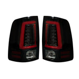 Dodge RAM 2500/3500 2014-2018 (Replaces OEM LED ONLY) OLED Tail Lights Scanning OLED Turn Signals in Smoked