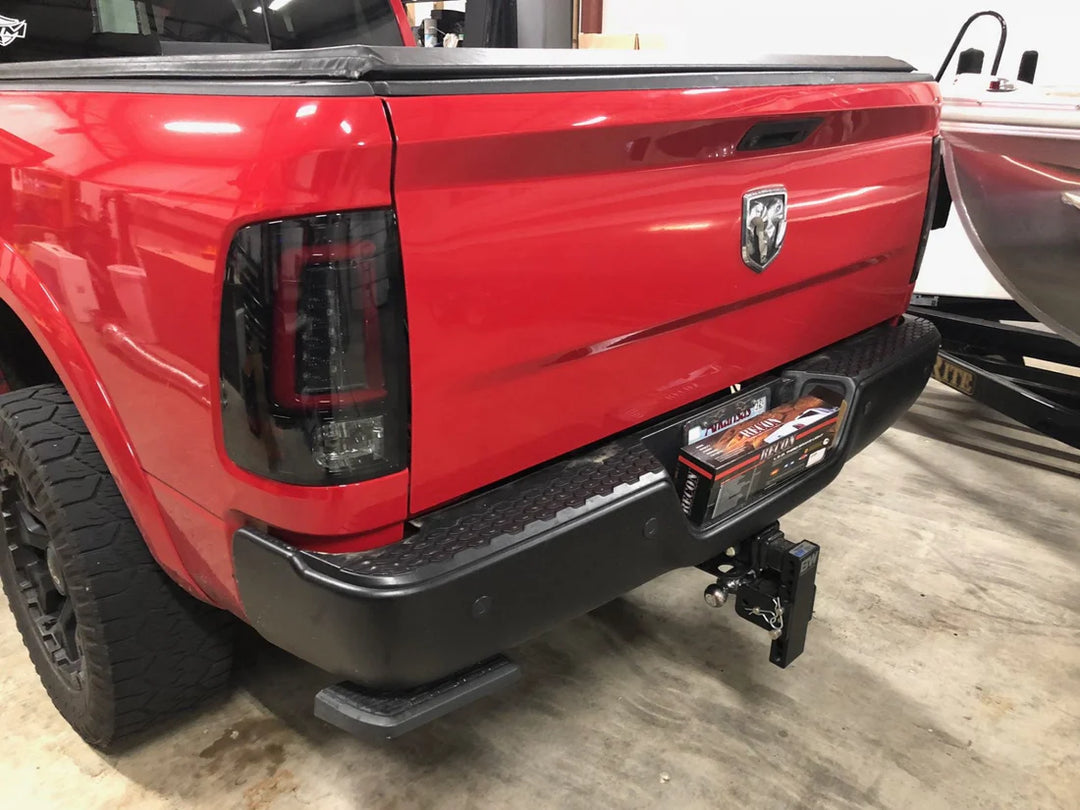 Dodge RAM 2500/3500 2014-2018 (Replaces OEM LED ONLY) OLED Tail Lights Scanning OLED Turn Signals in Smoked