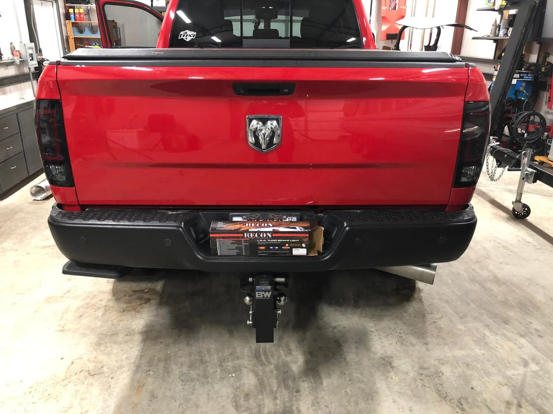 Dodge RAM 2500/3500 2014-2018 (Replaces OEM LED ONLY) OLED Tail Lights Scanning OLED Turn Signals in Smoked