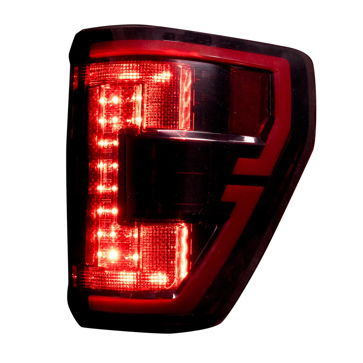 Ford F150 & Ford RAPTOR 21-23 (Attn: This Part ONLY Replaces OEM Factory Installed HALOGEN Style Tail Lights w/ Blind Spot Warning System) Start-Up Light Sequence OLED TAIL LIGHTS - Red Lens