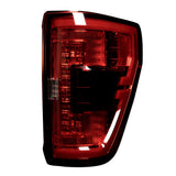 Ford F150 & Ford RAPTOR 21-23 (Attn: This Part ONLY Replaces OEM Factory Installed LED Style Tail Lights w/ Blind Spot Warning System aka BLIS) OLED TAIL LIGHTS - Red Lens