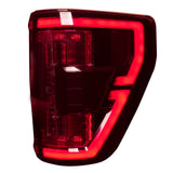 Ford F150 & Ford RAPTOR 21-23 (Attn: This Part ONLY Replaces OEM Factory Installed HALOGEN Style Tail Lights w/ Blind Spot Warning System) Start-Up Light Sequence OLED TAIL LIGHTS - Red Lens