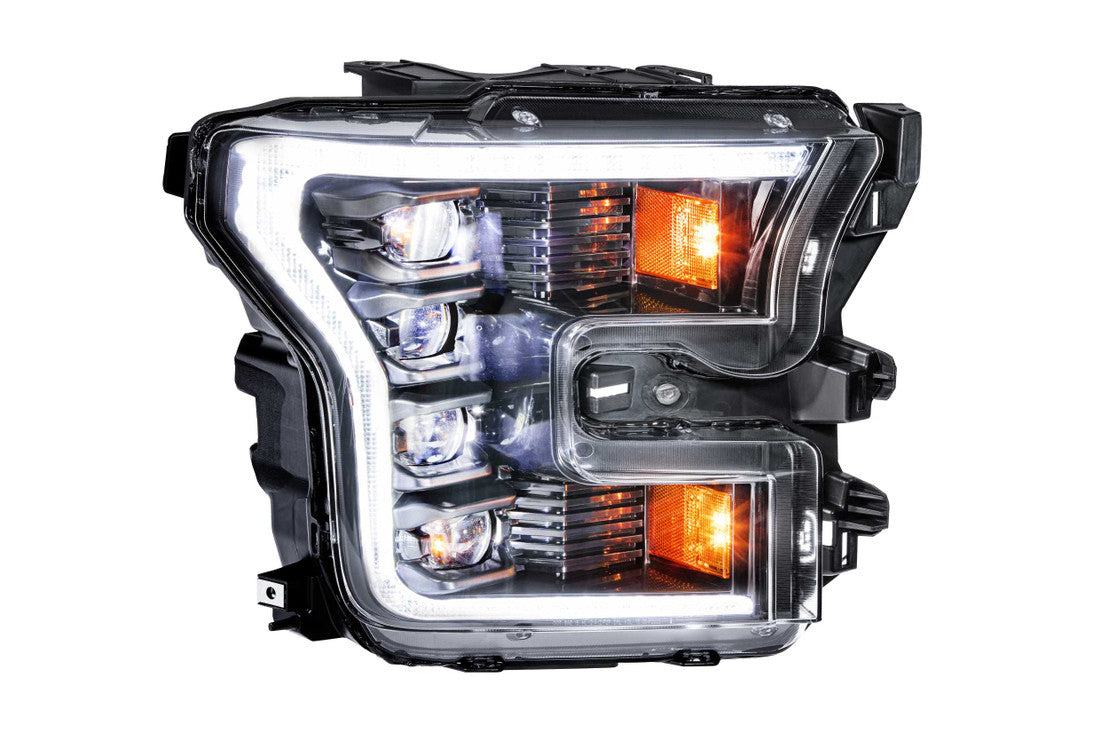 XB LED HEADLIGHTS: FORD F150 (15-17) (PAIR / ASM / WHITE DRL) (GEN 2)